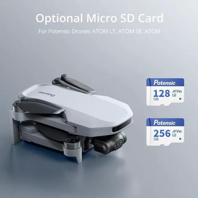 Alt view image 4 of 5 - Potensic 256GB Micro Memory Card for Drones, A1, U3, V30, Read Speed up to 100 MB/s