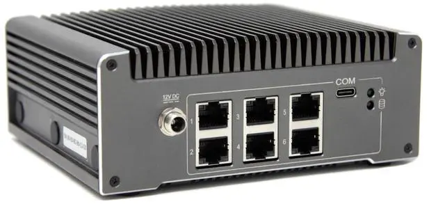 Main image of Protectli Vault V1610-6 Port, Micro Appliance/Mini PC - Intel N6005, 6X 2.5G NICs, 16GB LPDDR RAM on-Board, 32GB eMMC on-Board, 500GB NVMe SSD