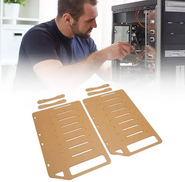 Alt view image 5 of 5 - DIY Acrylic Transparent Hard Drive Rack, 3.5 Inch Desktop Clear Acrylic Hard Drive Stand DIY Hard Drive Stand (8 Layers)