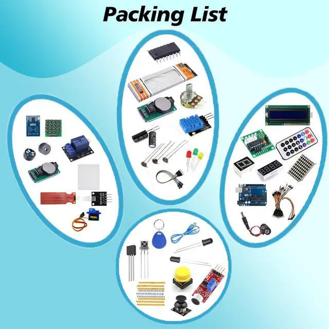 Alt view image 2 of 5 - SDATEKIT Arduino UNO R3 Starter Kit, 36pcs Comprehensive Beginner Learning Set with Board, Sensors, Breadboard, and Detailed Tutorials for DIY Electronics Projects