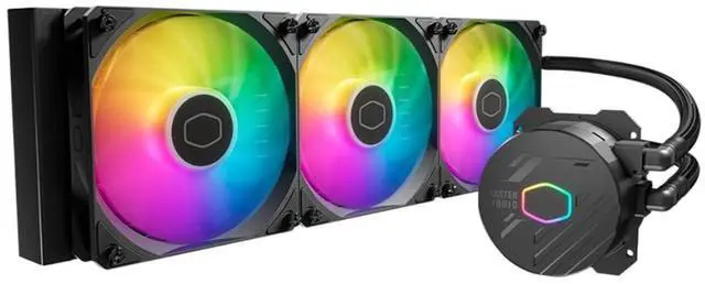 Alt view image 2 of 5 - MasterLiquid ML360 Core 360mm AIO,Liquid Cooler,120mm ARGB&PWM Fans, 360mm Radiator for AMD Ryzen AM5/AM4/AM3, Intel LGA1700/1200/115X