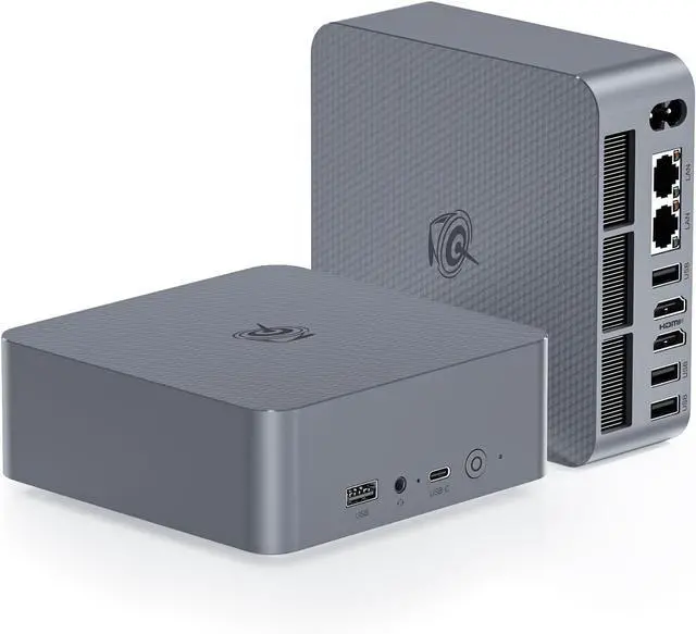 Main image of Beelink EQI Mini PC W-11 Pro i5-12450H 32GB DDR4 1TB NVMe M.2 SSD Dual Display 4K@60Hz Output, Wi-Fi 6, RJ45, Built in PSU Office Mini Computer