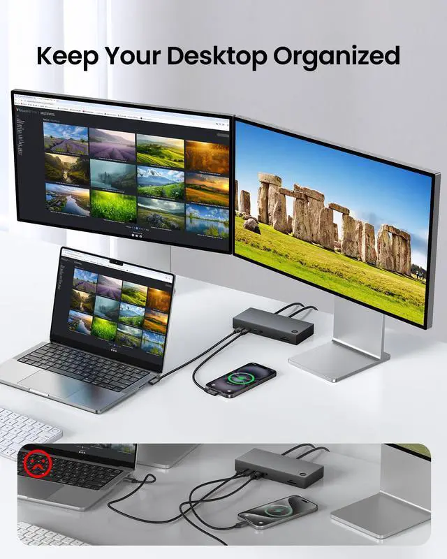 Alt view image 3 of 5 - Silkland Long Right Angle [10FT/3M] 40Gbps USB 4 Cable for Thunderbolt 4, 5K/4K@60Hz, 240W Charging, 90 Degree USB C Thunderbolt Cable, Compatible for MacBook, iPhone 16, iPad, SSD, Dock