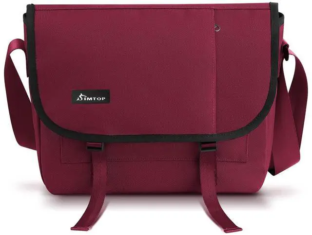 Main image of Messenger Bag iPad Bag Crossbody Bag Shoulder Messenger Bag Durable Crossbody Shoulder Bag for Commuters and Travelers Water Resistant Scratch and Wear Eesistance Versatile YKK Zipper. (Red)