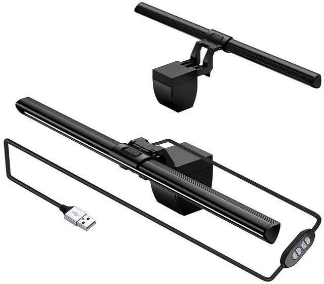 Main image of SOONCOR Computer Monitor Light Screen Light Bar e-Reading LED Task Lamp, 3 Color Modes, USB Powered,No Screen Glare, Dimmable Desktop Monitor Lamp for Desk/Office/Home