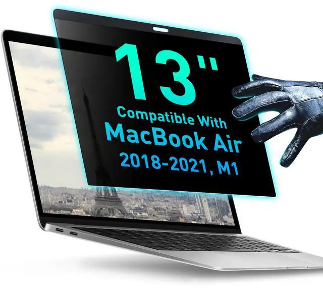 Main image of Magnetic Privacy Screen Compatible with MacBook Air 13" 2018, 2019, 2020, 2021, M1 Anti-Blue Light Laptop Screen Protector Filter Blue Light Blocking Filter