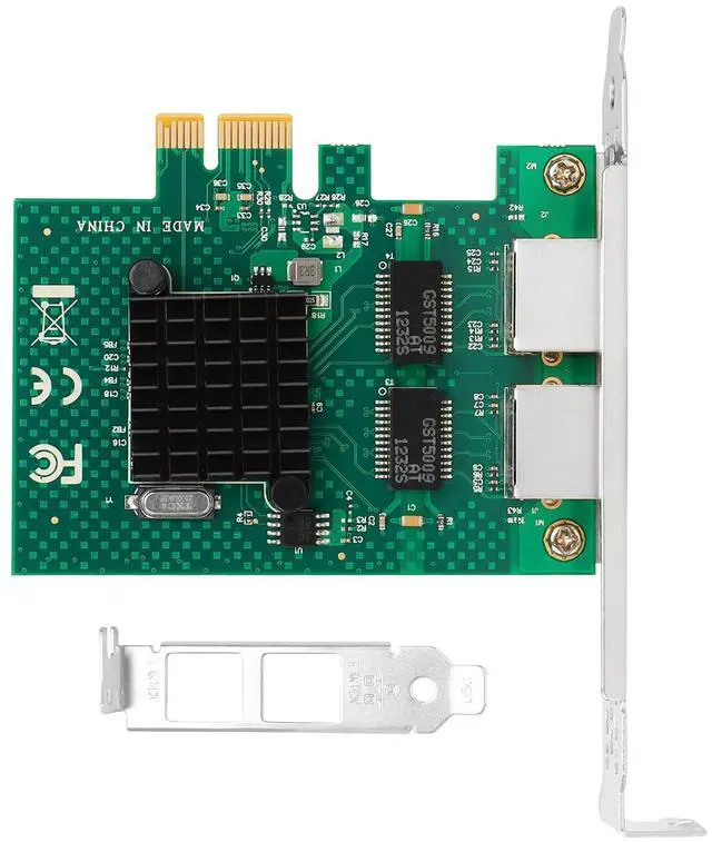 Alt view image 2 of 5 - Vogzone 1Gb PCI-E NIC Network Card for Broadcom BCM5720-2P,10Mb/100Mb/1GbE Copper Dual RJ45 Ports, with Broadcom BCM5720 Chip,1GbE PCI Express 2.0 X1 Ethernet Adapter Support Windows/Linux/VMware