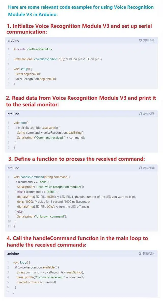 Alt view image 2 of 5 - WWZMDiB Voice Recognition Module V3 .1 Compatible with Arduino Elechouse Supports up to 80 Voice Commands