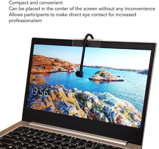 Alt view image 3 of 5 - Yosoo Health Gear USB Center Webcam Eye Meeting, Auto Focus 2MP Middle Screen Webcam with Built in Microphone for PC Laptop, Plug Play USB Connecting with Mounting Kit