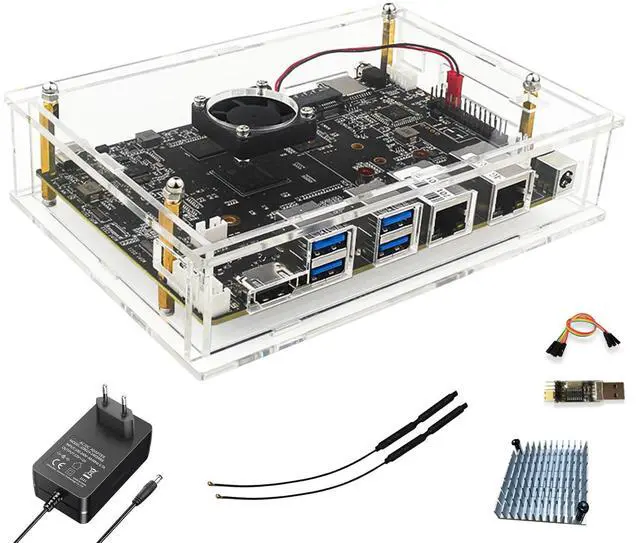 Main image of youyeetoo Banana Pi BPI-F3 Acrylic Developer Kit - 8GB RAM, 32GB ROM, Industrial Grade RISC-V SBC, 2.0 TOPs AI, 2xGbE Ethernet, 4xUSB 3.0, PCIe M.2, HDMI, Dual MIPI-CSI Camera, Linux OS