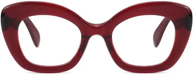 Main image of Zeelool Cat Eye Blue Light Blocking Glasses for Women Fashion Eyewear Glasses 100% UV400 Protection JGA517834-04B Red