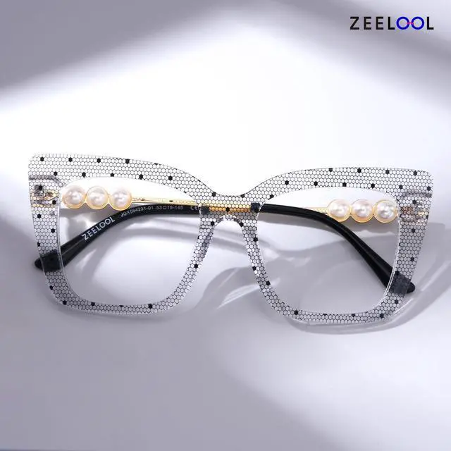 Alt view image 3 of 5 - Zeelool Trendy Square Blue Light Blocking Glasses for women TV Phone Computer Gaming Glasses Monalisa ZJGX564231-01