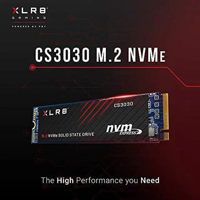 Alt view image 3 of 5 - PNY XLR8 CS3030 2TB M.2 PCIe NVMe Gen3 x4 Internal Solid State Drive (SSD), Read up to 3,500 - M280CS3030-2TB-RB
