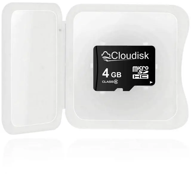 Alt view image 3 of 5 - Cloudisk Pack of 10 Micro SD Card 4GB Flash Memory Card C6 Micro SDHC with SD Adapter, Card Reader (4GB)