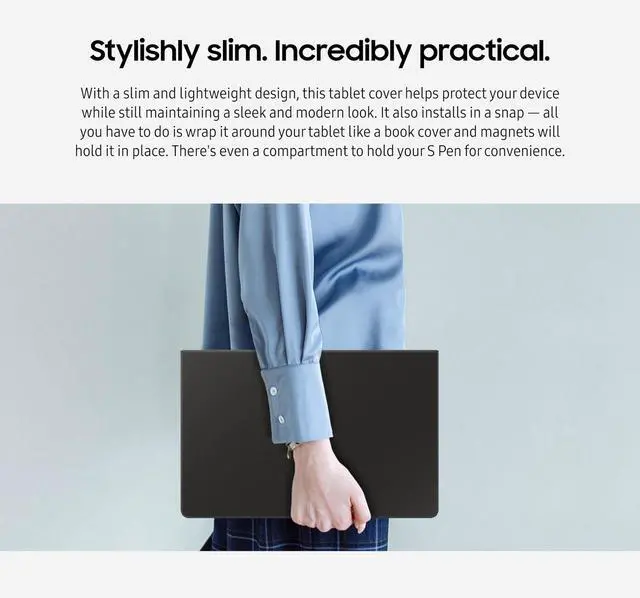 Alt view image 3 of 5 - Samsung Galaxy Tab S9 | S9 FE | S10 FE, FE Book Cover Keyboard Slim - AI Key for Galaxy Tab S10 FE, Detachable Platform, PC-Like Experience, Wireless Keyboard Sharing