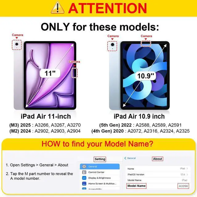 Alt view image 2 of 5 - Fintie Magnetic Stand Case for iPad Air 11-inch M3 (2025) / M2 (2024), iPad Air 5th (2022) / 4th Generation (2020) 10.9 Inch - Multiple Angles Shockproof TPU Cover with Pencil Holder, Purple