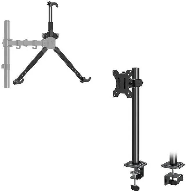 Main image of MOUNTUP Single Monitor Desk Mount & Universal Non-VESA Mounting Kit Bundle