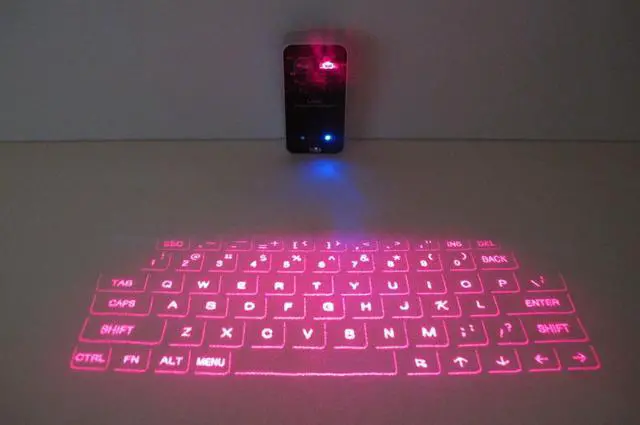 Alt view image 2 of 5 - MOJO Bluetooth Wireless Laser Projection Virtual Keyboard Portable Full-Size Keypad