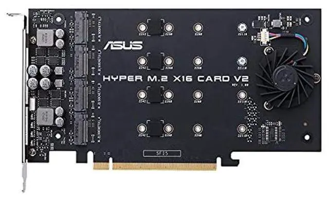 Alt view image 3 of 5 - ASUS Hyper M.2 x16 Card v2 4 x M.2 Socket 3