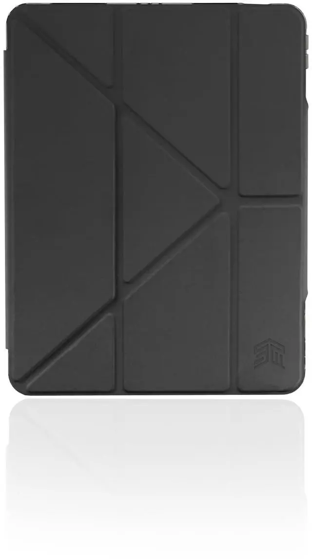 Main image of STM OPP Case for Apple iPad Air 11"(M3 2025 / M2 2024)|iPadPro 11" (4/3/2/1 Gen)|iPadAir 10.9" (5/4 Gen) Slim Light Protective Cover, Transparent Back, w/Apple Pencil Storage, Auto Sleep/Wake - Black