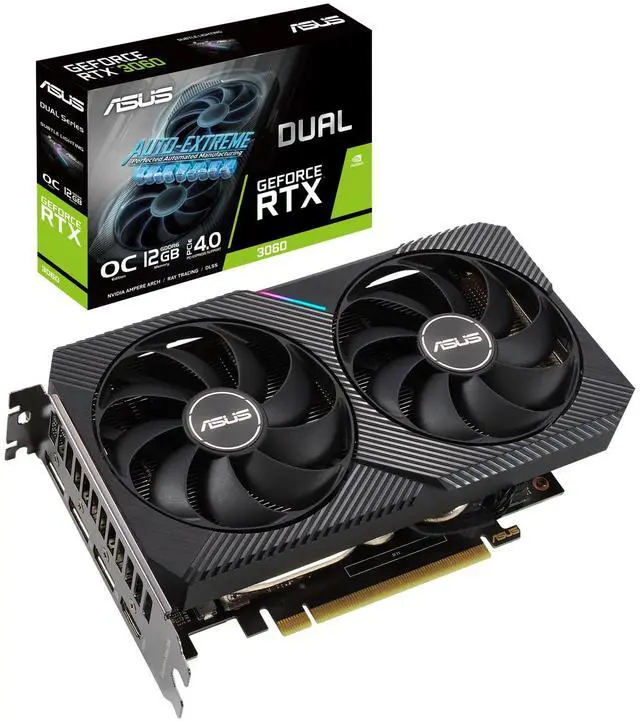 Main image of ASUS Gaming Graphics Card - GeForce Dual RTX 3060, 12GB GDDR6, RGB, LHR, Ray Tracing, DLSS