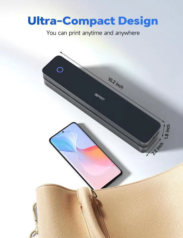 Alt view image 5 of 5 - iDPRT MT610 Pro Portable Thermal Printer + 200 Pcs Thermal Paper