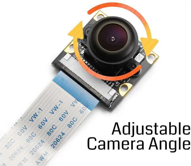 Alt view image 2 of 5 - SainSmart Wide Angle Fish-Eye Camera Lenses for Raspberry Pi 3 Model B Pi 2 Model B+ Arduino, RoHS Certified