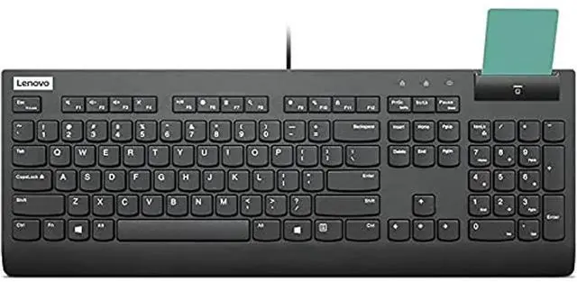 Alt view image 4 of 4 - Lenovo Smartcard Wired Keyboard II-US English