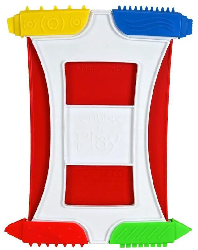 Alt view image 2 of 5 - Boogie Board Scribble n' Play Reusable Kids' Drawing Board Includes LCD Doodle Board with Color Burst, Easy Erase Button, 4 Texture Drawing Styluses for Kids Ages 4+