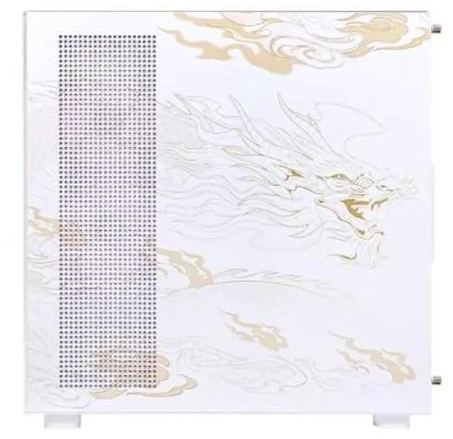 Alt view image 2 of 5 - SEGOTEP Endura Pro- Special Loong Edition- Full View Dual Tempered Glass - Detachable Panels - ATX Gaming Mid Tower Computer Case - 3 PWM Fans Included-Dragon Art Design - White