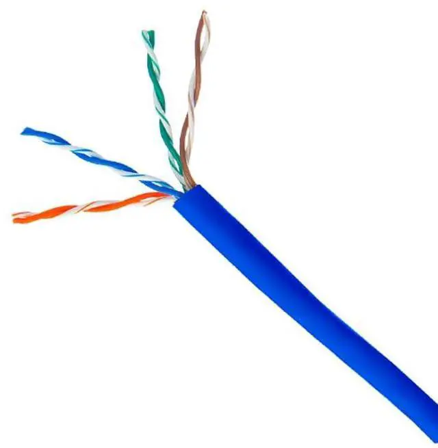 Alt view image 4 of 5 - ENS Cat5e Ethernet Cable 1000ft, 24 AWG, CMR, Insulated Solid Bare Copper Wire, FastReel Pull Box, 350MHZ Gigabit Speed UTP Bulk Cable, UL Listed,CCTV Security Surveillance System NVR,DVR,Camera Blue
