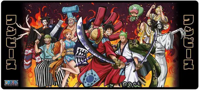 Main image of ABYSTYLE One Piece Battle in Wano Gaming Mousepads 35" x 16" Anime Manga Non Slip Rubber Mouse Pads Office Rectangle Mouse Mat Gift