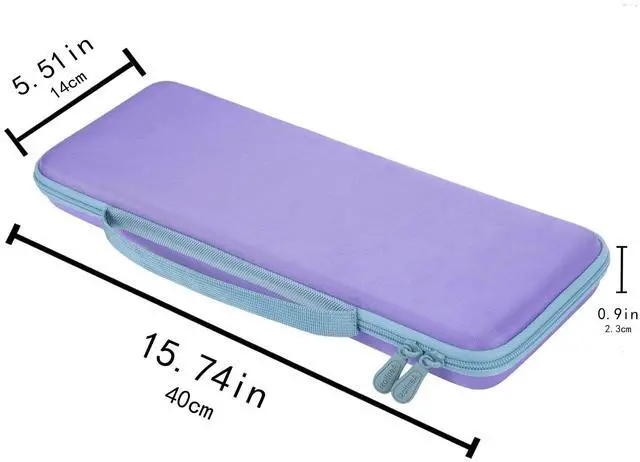 Alt view image 2 of 5 - Aenllosi Hard Carrying Case Compatible with Logitech POP ICON Combo/POP Keys Mechanical Wireless Keyboard (Purple)(Case Only)
