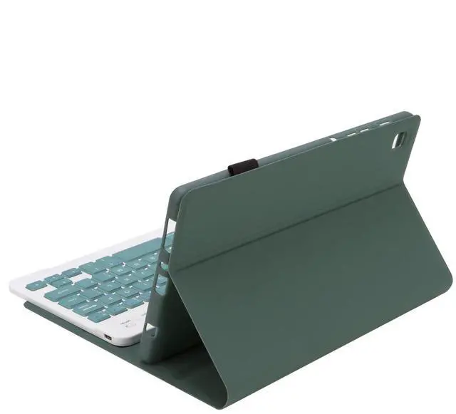 Alt view image 3 of 5 - Aidashine Keyboard Case for Samsung Galaxy Tab A7 Lite 8.7" 2021 (SM-T220/T227U) with S Pen Holder, Wireless Keyboard Detachable, Bluetooth Mouse,Deep Green