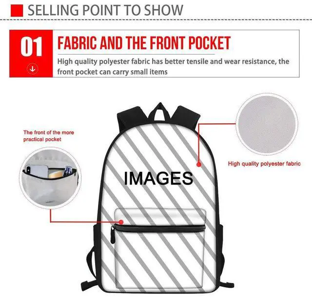Alt view image 4 of 5 - Amzbeauty Cool Dragon Dinosaur School Backpack Book Pack Travel Laptop Backpack Teens Boys Girls Kids Unisex 15.6 Inch