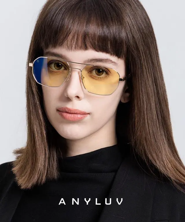Alt view image 2 of 5 - ANYLUV Blue Light Glasses for Woman/Men, Blue Light Blocking Glasses Women Computer Gaming Glasses for Eye Protection