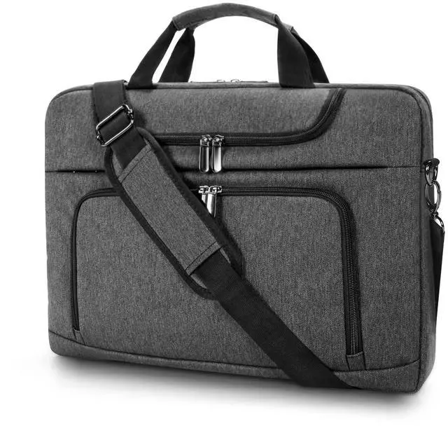 Main image of BERTASCHE Laptop Bag 17.3 inch for Men, Laptop Case Computer Bag for Work Business Trip Laptop Carrying Case w/Shoulder Strap Grey