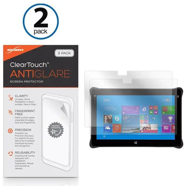 Alt view image 2 of 5 - BoxWave Screen Protector Compatible with MobileDemand xTablet Flex 10 - ClearTouch Anti-Glare (2-Pack), Anti-Fingerprint Matte Film Skin