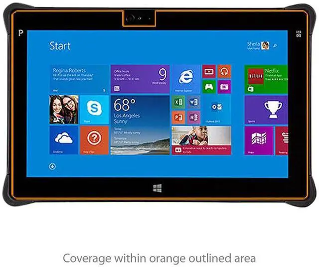Alt view image 3 of 5 - BoxWave Screen Protector Compatible with MobileDemand xTablet Flex 10 - ClearTouch Anti-Glare (2-Pack), Anti-Fingerprint Matte Film Skin