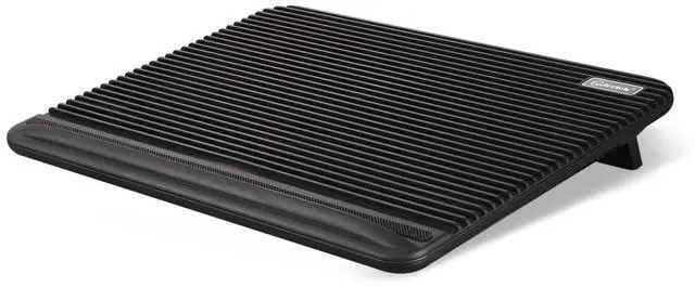 Main image of Laptop Cooling Pad, Coolertek USB Powered Laptop Cooler, 2 Blue Silent Big Fans, Height Adjustable Non-Slip Laptop Stand with Dual USB 2.0 Ports, Fits 11-17 Inch Notebook - Black (N2)