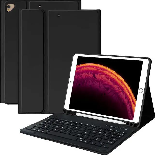 Main image of Keyboard Case for iPad 9th/8th/7th Generation 10.2", for iPad 9th Generation Case with Magnetic Detachable Wireless Keyboard, Auto Sleep/Wake Function, for iPad Pro 10.5"/iPad Air 3rd Gen (Black)