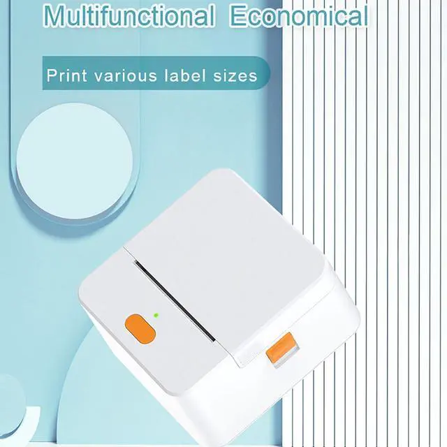 Alt view image 3 of 5 - DETONGER Label Maker Machine with Tape P1 2 Inch Thermal Portable Bluetooth Shipping Label Printer Sticker Maker Labeling Machine Home Office School Business Use Rechargeable Battery Included White