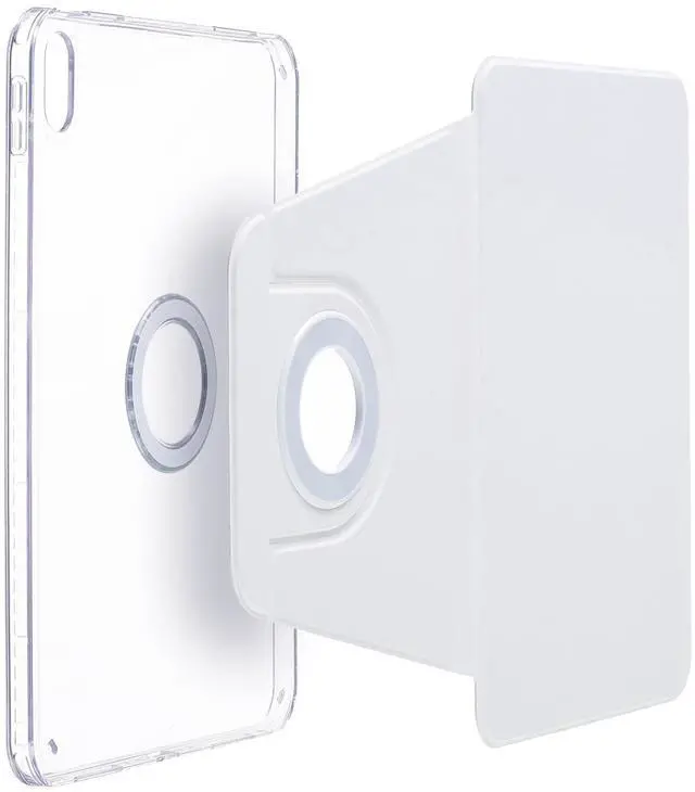 Alt view image 4 of 5 - iPad Pro-6 5 4 3 (12.9'') Case, DMaos Magnetic Detachable Smart Cover, 360deg Rotation Foldable Stand - White