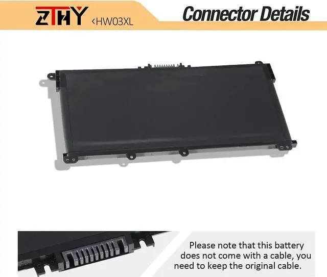 Alt view image 4 of 5 - HW03XL L97300-005 Battery for HP Pavilion 15-EG 15-EG0XXX 15-EH 15-EH0XXX 15Z-EH 15t-eg100 15z-eh100 15-eg1025cl eg1053cl 17-CN0XXX 17t-CN 17-CP0XXX 17z-cp100 1 17-CN0XXX 17-CN0013DX HW03041XL-PL