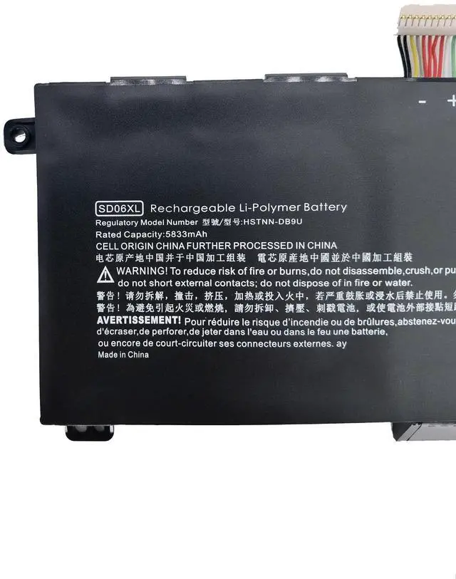 Alt view image 2 of 5 - YXKC SD06XL Replacement Battery Compatible with HP Omen 15-EK 15-EN 15-EK0000 15-EK0009TX 15-EN0029NR Series Laptop HSTNN-DB9U L84356-2C1 L84392-005 L84392-006 SD06070XL SDO6XL 11.55V 70.91Wh/5833mAh