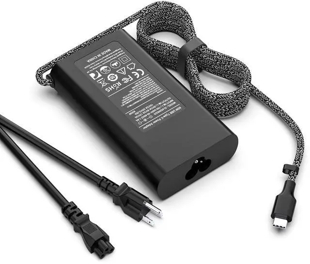 Main image of New Slim 65W USB C Laptop Charger for HP Probook 440 445 450 455 460 465 G8 G9 G10 G11, for EliteBook 830 835 840 845 860 865 640 650 655 1040 G8 G9 G10 G11 Type-C Fast Charging Power Supply Cord
