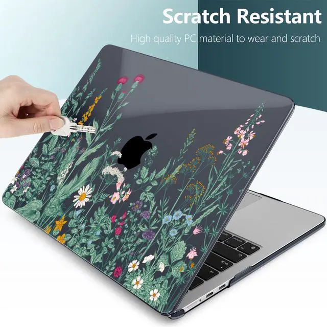 Alt view image 3 of 5 - DONGKE Compatible with M4 MacBook Air 15 inch Case 2025 2024 2023 A3241 A3114 A2941 M3 M2 Liquid Retina Display Touch ID, Plastic Hard Case & Keyboard Skin & Screen Protector - Garden Florals