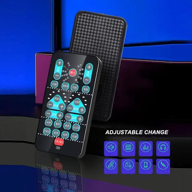 Alt view image 5 of 5 - Voice Changer with 10 Sound Changing Modes, Handheld Sound Card Functions, Voice Changer Device Portable Design for Mobile Phone Computer DJs Music Studio Recording
