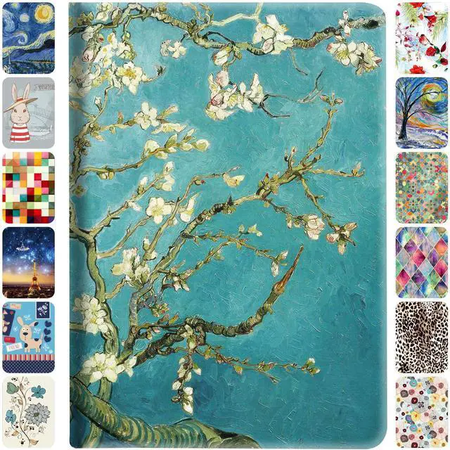 Main image of DuraSafe Cases for iPad 7.9 Inch Mini 3 Mini 2 Mini 1 [ Mini 3rd 2nd 1st ] Gen A1599 A1489 A1432 MH3F2LL/A Smart Auto Sleep Wake Profile Adjustable Viewing Angle Stand Printed Flip Cover - Blossom