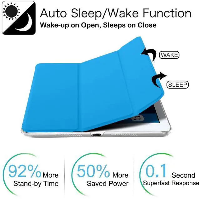 Alt view image 3 of 5 - DuraSafe Cases for iPad Pro 9.7 inch 2016 Case A1673 MLMP2LL/A MM172LL/A MLMN2LL/A MLMQ2LL/A A1674 A1675 MLMW2LL/A MLMX2LL/A MM192LL/A MLMV2LL/A MLN02LL/A MLMY2LL/A MLN12LL/A MLPX2LL/A - Sky
